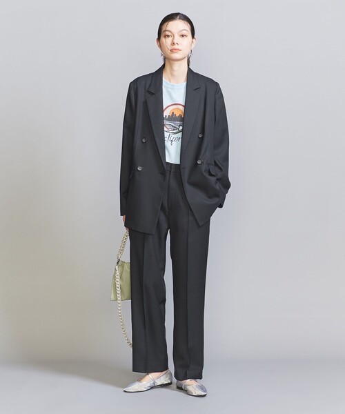 BEAUTY&YOUTH UNITED ARROWS（ビューティーアンドユースユナイテッドアローズ）の「リネンライク ダブル ジャケット（テーラードジャケット・レディース・ネイビー/ナチュラル/その他9・M/S/XS）」の6枚目の写真