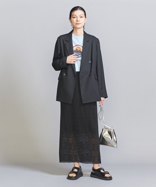 BEAUTY&YOUTH UNITED ARROWS（ビューティーアンドユースユナイテッドアローズ）の「リネンライク ダブル ジャケット（テーラードジャケット・レディース・ネイビー/ナチュラル/その他9・M/S/XS）」の7枚目の写真