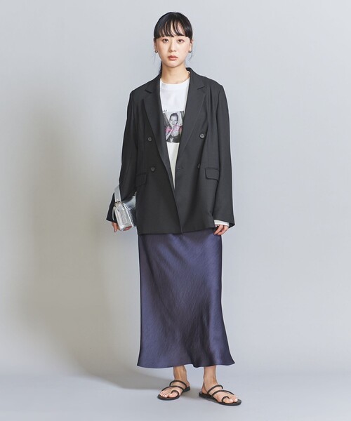 BEAUTY&YOUTH UNITED ARROWS（ビューティーアンドユースユナイテッドアローズ）の「リネンライク ダブル ジャケット（テーラードジャケット・レディース・ネイビー/ナチュラル/その他9・M/S/XS）」の14枚目の写真