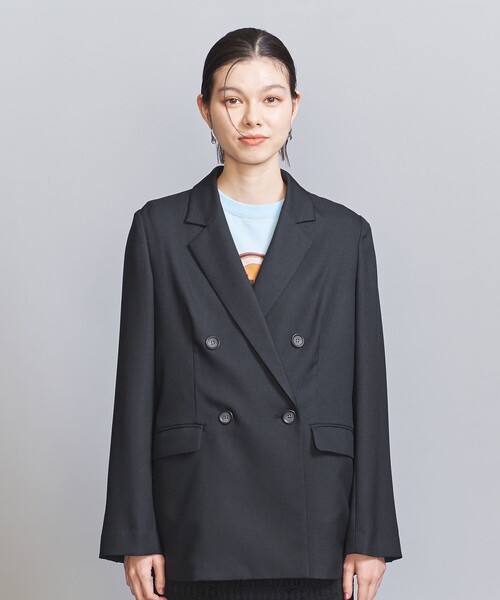 BEAUTY&YOUTH UNITED ARROWS（ビューティーアンドユースユナイテッドアローズ）の「リネンライク ダブル ジャケット（テーラードジャケット・レディース・ネイビー/ナチュラル/その他9・M/S/XS）」の15枚目の写真