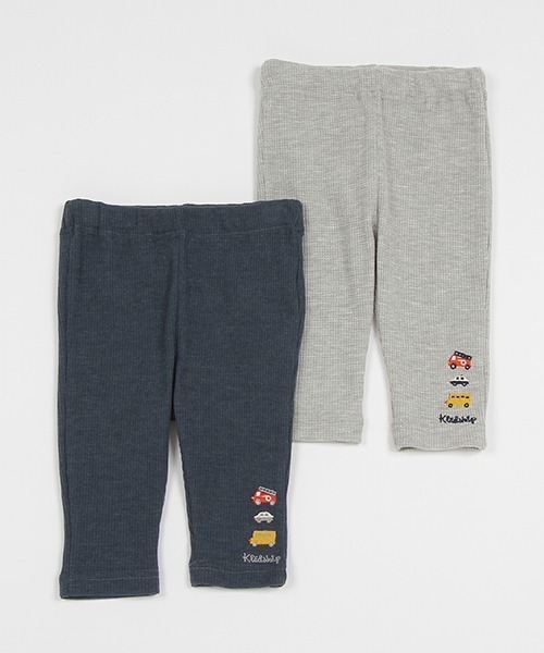 kladskap（クレードスコープ）の「車７分丈スパッツ（レギンス/スパッツ・キッズ・ネイビー/トップグレー・90cm/110cm/100cm）」の7枚目の写真