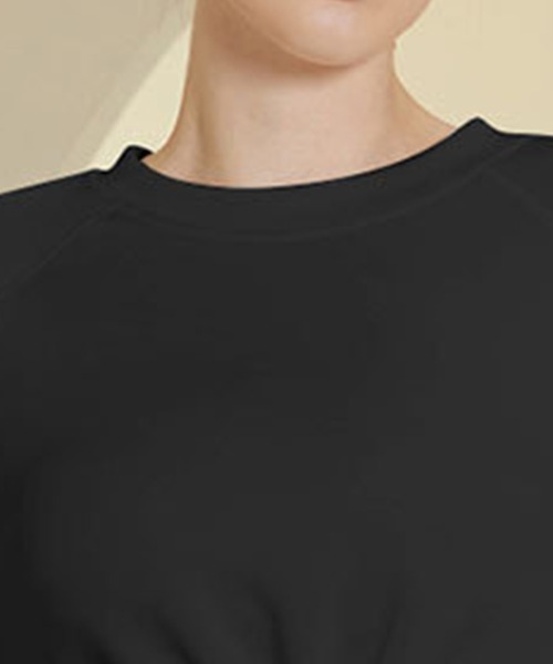 HYSSHOP（エイチワイエスショップ）の「レディース 長袖クロップド丈ドローコードヨガウェアピラティストップス[トレーニングウェア/ジムウェア/ピラティスウェア]（その他トップス・レディース・ブラック/オフホワイト/ベージュ/ターコイズブルー/グレー系その他・S/M/L）」の10枚目の写真