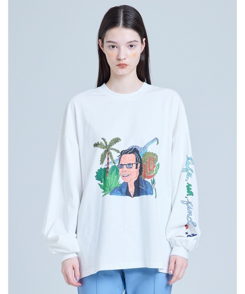 Little sunny bite(リトルサニーバイト)の「/Little sunny bite/sandw1tch shop x little sunny bite cool guy long tee(スウェット・レディース・ブラック/ホワイト/ブルー・SMALL/MEDIUM)」の2枚目の写真