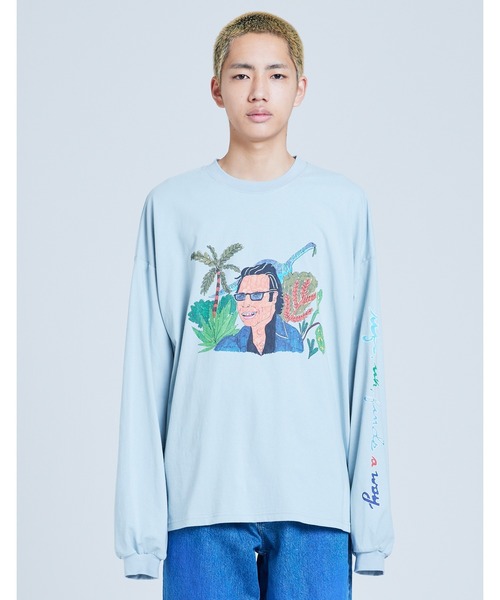 Little sunny bite(リトルサニーバイト)の「/Little sunny bite/sandw1tch shop x little sunny bite cool guy long tee(スウェット・レディース・ブラック/ホワイト/ブルー・SMALL/MEDIUM)」の1枚目の写真