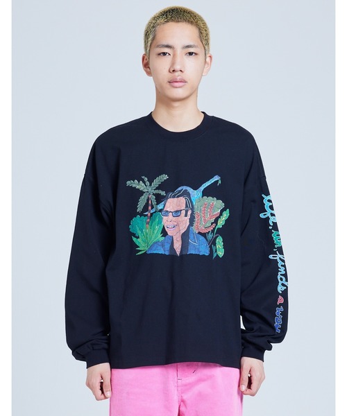 Little sunny bite(リトルサニーバイト)の「/Little sunny bite/sandw1tch shop x little sunny bite cool guy long tee(スウェット・レディース・ブラック/ホワイト/ブルー・SMALL/MEDIUM)」の3枚目の写真