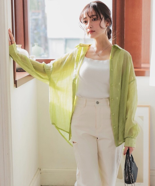 Petitle（プチレ）の「低身長向けサイズ 選べる2タイプ 裾フリンジストレートデニムパンツ（デニムパンツ・レディース・ライトブルー/ブルー系/ブルー系1/インディゴブルー/ホワイト/ホワイト系/その他1/アイボリー系/その他/アイボリー系1・PL/PM/PS/LP/MP/SP）」の18枚目の写真