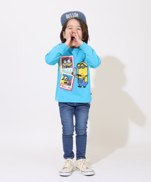 MINIONS（ミニオンズ）の「ミニオン レンチキュラー ロングTシャツ 9296K（Tシャツ/カットソー・キッズ・ターコイズブルー・120cm/130cm/110cm/100cm/140cm）」の5枚目の写真