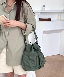 BENDER TOKYO（ベンダートウキョウ）の「2way ドローストリング 巾着 トート ショルダーバッグ（ショルダーバッグ）」