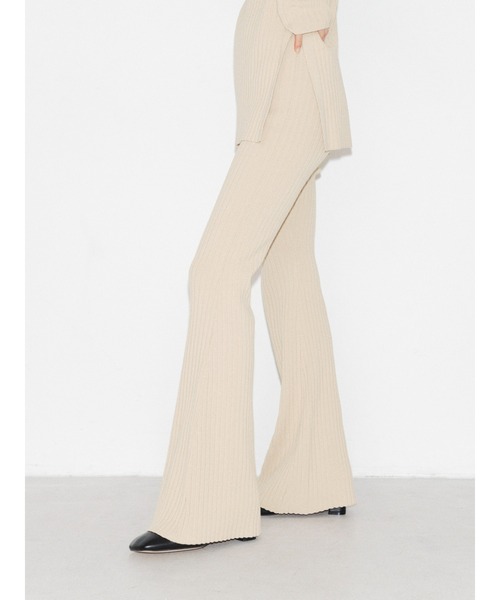 ENCIRCLE（エンサークル）の「【ENCIRCLE/エンサークル】Rib knit pt/リブニットパンツ（その他パンツ・レディース・チャコールグレー/パープル/ベージュ・2/1）」の17枚目の写真