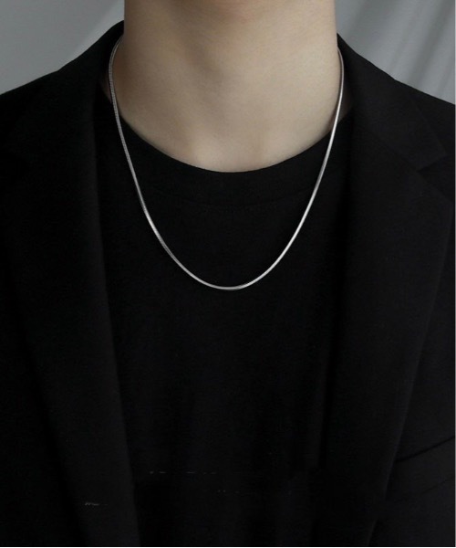 Burner(バーナー)の「【OKUOKU 0909】 チェーンネックレス oku-neck-00328 Nn(ネックレス・メンズ・シルバー/ゴールド/シルバー系その他/A/B/C/D/E/F/G/H/I/J/K/L/M/N/O/P/Q/R/S/U/V/W/X/Y/Z/T・50/45/FREE)」の2枚目の写真