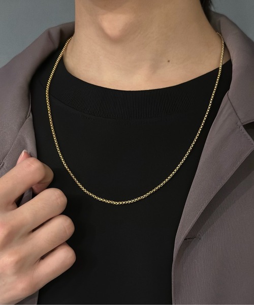 Burner(バーナー)の「【OKUOKU 0909】 チェーンネックレス oku-neck-00328 Nn(ネックレス・メンズ・シルバー/ゴールド/シルバー系その他/A/B/C/D/E/F/G/H/I/J/K/L/M/N/O/P/Q/R/S/U/V/W/X/Y/Z/T・50/45/FREE)」の4枚目の写真