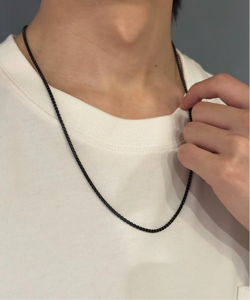 Burner(バーナー)の「【OKUOKU 0909】 チェーンネックレス oku-neck-00328 Nn(ネックレス・メンズ・シルバー/ゴールド/シルバー系その他/A/B/C/D/E/F/G/H/I/J/K/L/M/N/O/P/Q/R/S/U/V/W/X/Y/Z/T・50/45/FREE)」の5枚目の写真