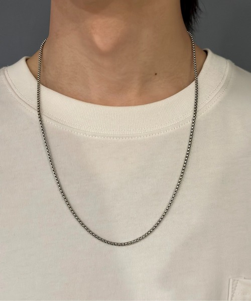 Burner(バーナー)の「【OKUOKU 0909】 チェーンネックレス oku-neck-00328 Nn(ネックレス・メンズ・シルバー/ゴールド/シルバー系その他/A/B/C/D/E/F/G/H/I/J/K/L/M/N/O/P/Q/R/S/U/V/W/X/Y/Z/T・50/45/FREE)」の6枚目の写真