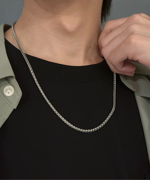 Burner(バーナー)の「【OKUOKU 0909】 チェーンネックレス oku-neck-00328 Nn(ネックレス・メンズ・シルバー/ゴールド/シルバー系その他/A/B/C/D/E/F/G/H/I/J/K/L/M/N/O/P/Q/R/S/U/V/W/X/Y/Z/T・50/45/FREE)」の7枚目の写真