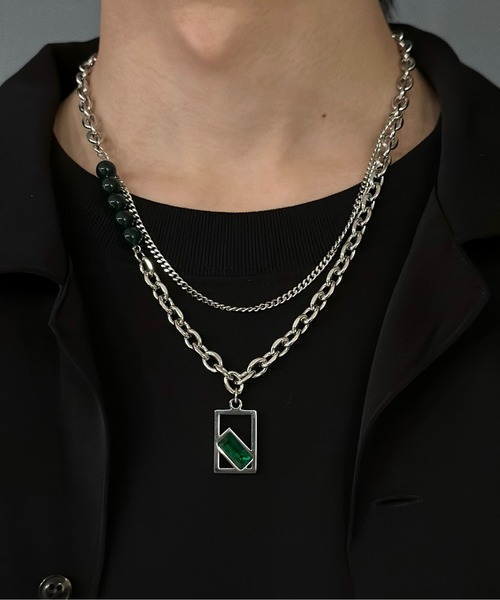 Burner(バーナー)の「【OKUOKU 0909】 チェーンネックレス oku-neck-00328 Nn(ネックレス・メンズ・シルバー/ゴールド/シルバー系その他/A/B/C/D/E/F/G/H/I/J/K/L/M/N/O/P/Q/R/S/U/V/W/X/Y/Z/T・50/45/FREE)」の9枚目の写真