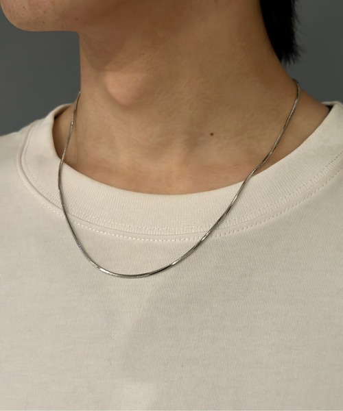 Burner(バーナー)の「【OKUOKU 0909】 チェーンネックレス oku-neck-00328 Nn(ネックレス・メンズ・シルバー/ゴールド/シルバー系その他/A/B/C/D/E/F/G/H/I/J/K/L/M/N/O/P/Q/R/S/U/V/W/X/Y/Z/T・50/45/FREE)」の10枚目の写真