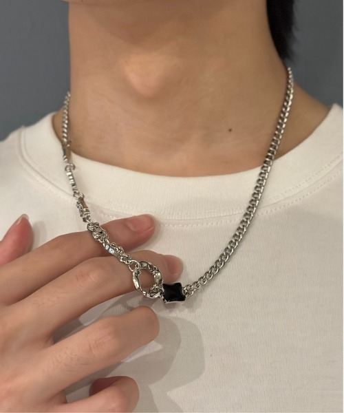 Burner(バーナー)の「【OKUOKU 0909】 チェーンネックレス oku-neck-00328 Nn(ネックレス・メンズ・シルバー/ゴールド/シルバー系その他/A/B/C/D/E/F/G/H/I/J/K/L/M/N/O/P/Q/R/S/U/V/W/X/Y/Z/T・50/45/FREE)」の14枚目の写真