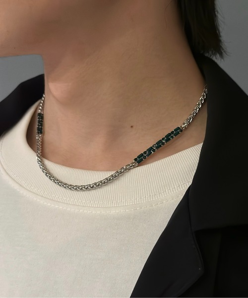 Burner(バーナー)の「【OKUOKU 0909】 チェーンネックレス oku-neck-00328 Nn(ネックレス・メンズ・シルバー/ゴールド/シルバー系その他/A/B/C/D/E/F/G/H/I/J/K/L/M/N/O/P/Q/R/S/U/V/W/X/Y/Z/T・50/45/FREE)」の20枚目の写真