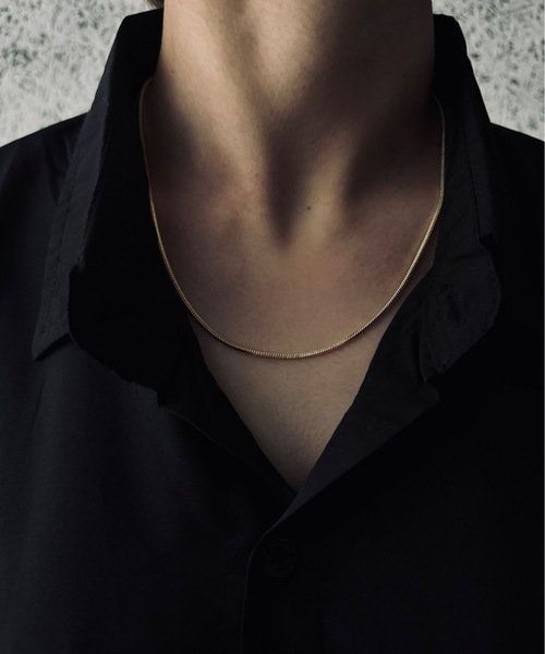 Burner(バーナー)の「【OKUOKU 0909】 チェーンネックレス oku-neck-00328 Nn(ネックレス・メンズ・シルバー/ゴールド/シルバー系その他/A/B/C/D/E/F/G/H/I/J/K/L/M/N/O/P/Q/R/S/U/V/W/X/Y/Z/T・50/45/FREE)」の3枚目の写真