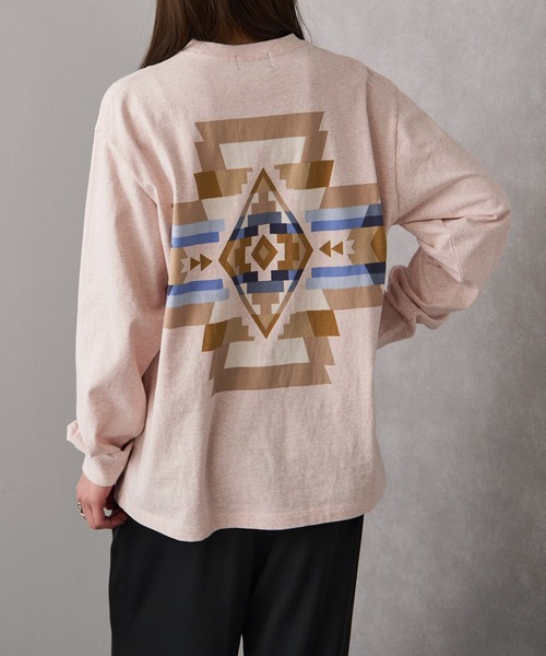 PENDLETON（ペンドルトン）の「【PENDLETON】Back Print L/S Tee (Unisex)（Tシャツ/カットソー・メンズ・ブラック/ライトグレー/ブルー/オフホワイト/イエロー/ミント/ホワイト/ライトピンク・M/L/S/XL）」の8枚目の写真