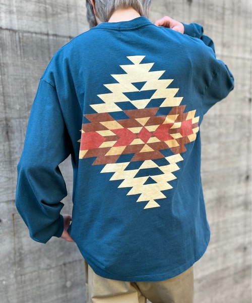 PENDLETON（ペンドルトン）の「【PENDLETON】Back Print L/S Tee (Unisex)（Tシャツ/カットソー・メンズ・ブラック/ライトグレー/ブルー/オフホワイト/イエロー/ミント/ホワイト/ライトピンク・M/L/S/XL）」の6枚目の写真