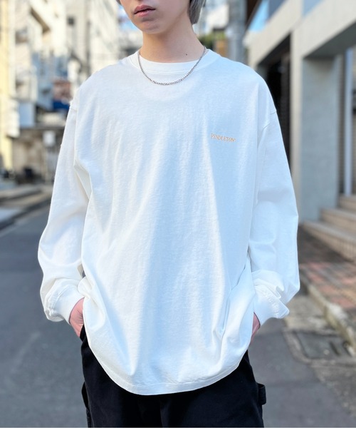 PENDLETON（ペンドルトン）の「【PENDLETON】Back Print L/S Tee (Unisex)（Tシャツ/カットソー・メンズ・ブラック/ライトグレー/ブルー/オフホワイト/イエロー/ミント/ホワイト/ライトピンク・M/L/S/XL）」の10枚目の写真