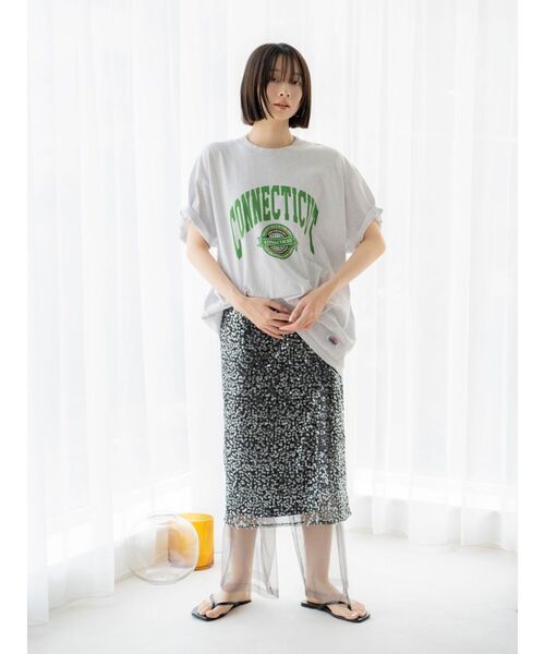 Ungrid(アングリッド)の「ミドル丈スパンコールスカート(スカート・レディース・アイボリー/ブラック・FREE)」の22枚目の写真