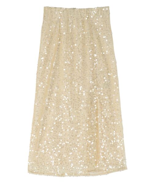 Ungrid(アングリッド)の「ミドル丈スパンコールスカート(スカート・レディース・アイボリー/ブラック・FREE)」の17枚目の写真