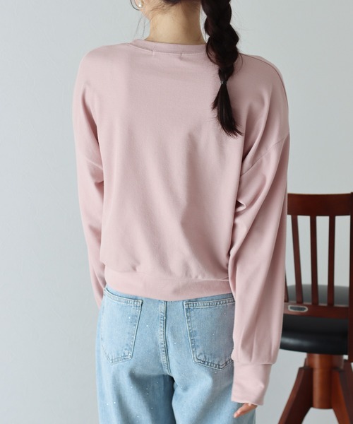 BLUEEAST（ブルーイースト）の「チビリボンカットソー（Tシャツ/カットソー・レディース・ピンク/ブラック/アイボリー・MEDIUM）」の21枚目の写真