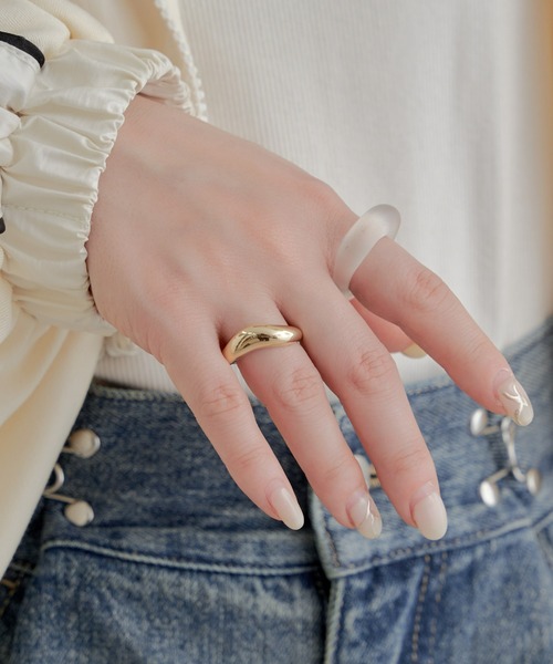 Chico（チコ）の「ニュアンスリング2セット（リング・レディース・ゴールド/シルバー・FREE）」の5枚目の写真