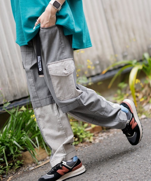 DOUBLE NAME（ダブルネーム）の「ヘンプＭＩＸワークビルドパンツ（その他パンツ・レディース・スミクロ/ベージュ・FREE）」の3枚目の写真