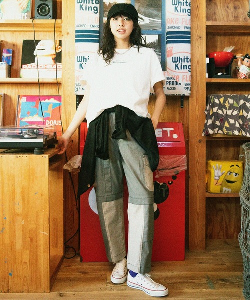 DOUBLE NAME（ダブルネーム）の「ヘンプＭＩＸワークビルドパンツ（その他パンツ・レディース・スミクロ/ベージュ・FREE）」の11枚目の写真