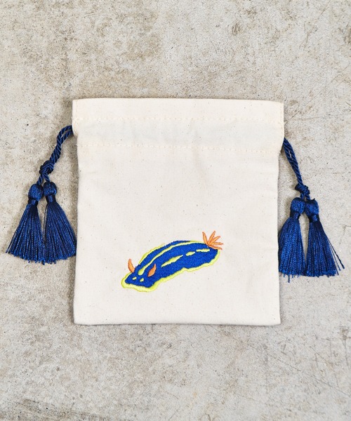 FLAPPER フラッパー：アニマル刺繍巾着ポーチ3（ポーチ