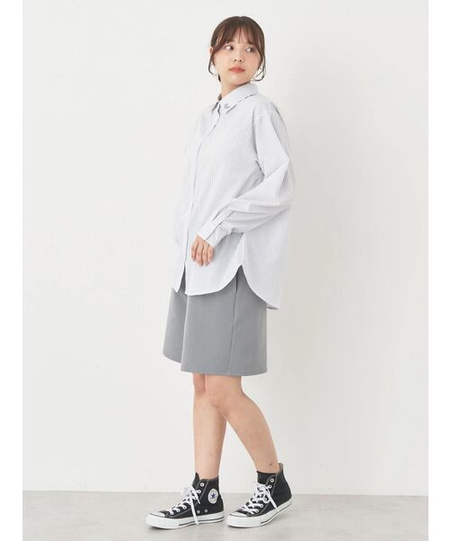 earth music&ecology（アースミュージックアンドエコロジー）の「ワンポイントロゴシャツ（シャツ/ブラウス・レディース・ライトイエロー/サックスブルー/ピンク系その他/グレー系その他2・FREE）」の14枚目の写真