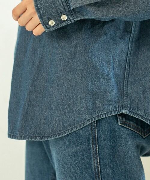 coen（コーエン）の「2WAYボウタイデニムシャツブラウス（シャツ/ブラウス・レディース・コバルトブルー/ブラック・M/L）」の9枚目の写真