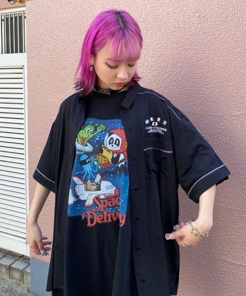 Candy Stripper（キャンディストリッパー）の「CANDY TOKYO シャツ（シャツ/ブラウス・レディース・ネイビー/ブラック/ライトブルー・2）」の17枚目の写真