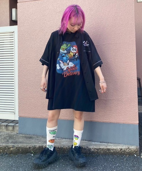 Candy Stripper（キャンディストリッパー）の「CANDY TOKYO シャツ（シャツ/ブラウス・レディース・ネイビー/ブラック/ライトブルー・2）」の19枚目の写真