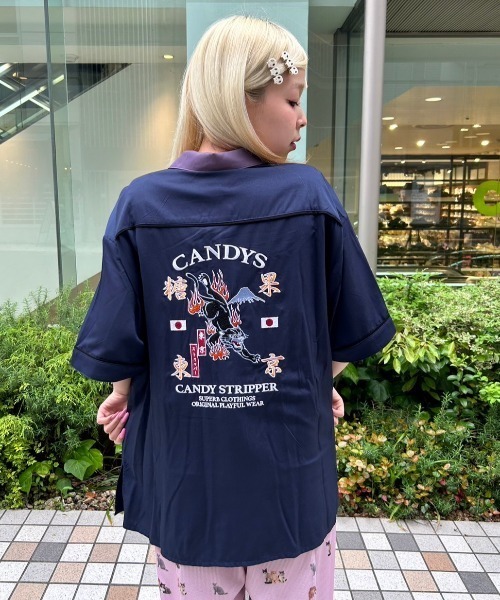 Candy Stripper（キャンディストリッパー）の「CANDY TOKYO シャツ（シャツ/ブラウス・レディース・ネイビー/ブラック/ライトブルー・2）」の14枚目の写真