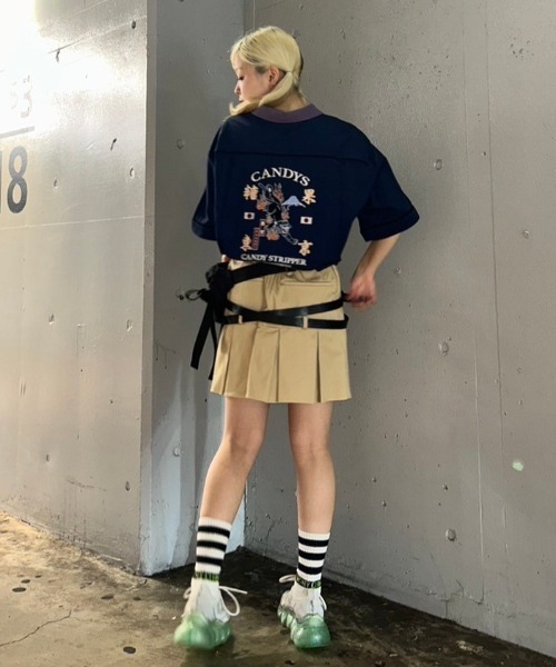 Candy Stripper（キャンディストリッパー）の「CANDY TOKYO シャツ（シャツ/ブラウス・レディース・ネイビー/ブラック/ライトブルー・2）」の10枚目の写真