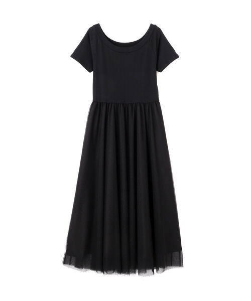 PROPORTION BODY DRESSING(プロポーションボディドレッシング)の「2WAYチュールドッキングワンピース / 1214140423(ワンピース・レディース・グレー/ブラック・SMALL/MEDIUM)」の7枚目の写真