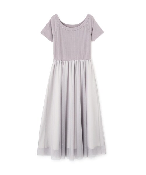 PROPORTION BODY DRESSING(プロポーションボディドレッシング)の「2WAYチュールドッキングワンピース / 1214140423(ワンピース・レディース・グレー/ブラック・SMALL/MEDIUM)」の19枚目の写真