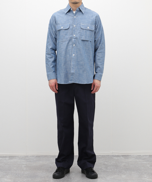 BIG YANK（ビッグヤンク）の「【BIG YANK / ビッグヤンク】1952 CHAMBRAY（シャツ/ブラウス・メンズ・ブルー系その他・16/15 /17）」の2枚目の写真