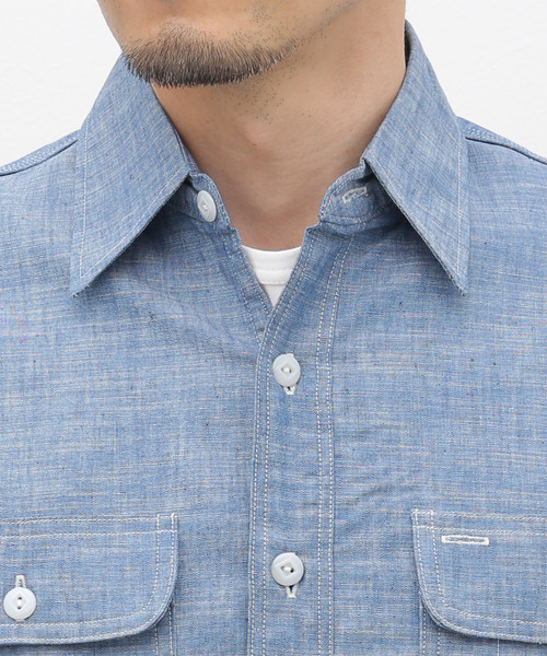 BIG YANK（ビッグヤンク）の「【BIG YANK / ビッグヤンク】1952 CHAMBRAY（シャツ/ブラウス・メンズ・ブルー系その他・16/15 /17）」の6枚目の写真