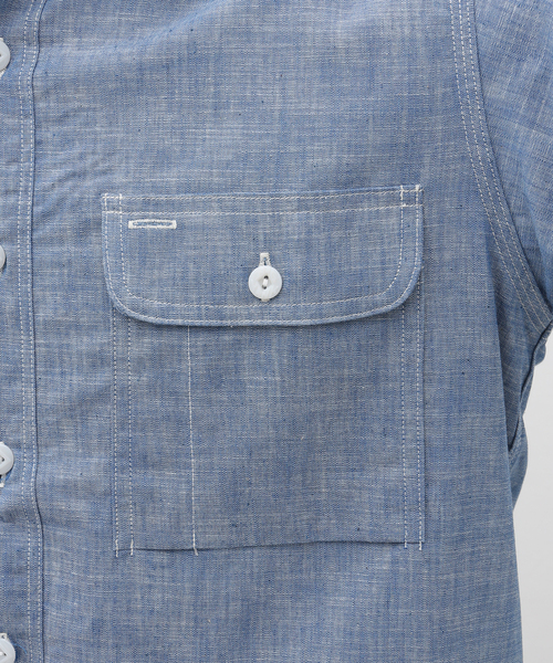 BIG YANK（ビッグヤンク）の「【BIG YANK / ビッグヤンク】1952 CHAMBRAY（シャツ/ブラウス・メンズ・ブルー系その他・16/15 /17）」の10枚目の写真
