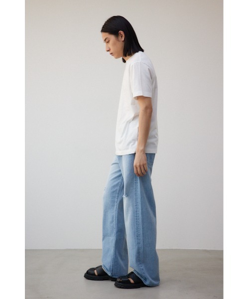AZUL by moussy(アズールバイマウジー)の「AZUL DENIM ワイドクラッシュ(デニムパンツ・メンズ・ライトブルー・LARGE/MEDIUM)」の10枚目の写真