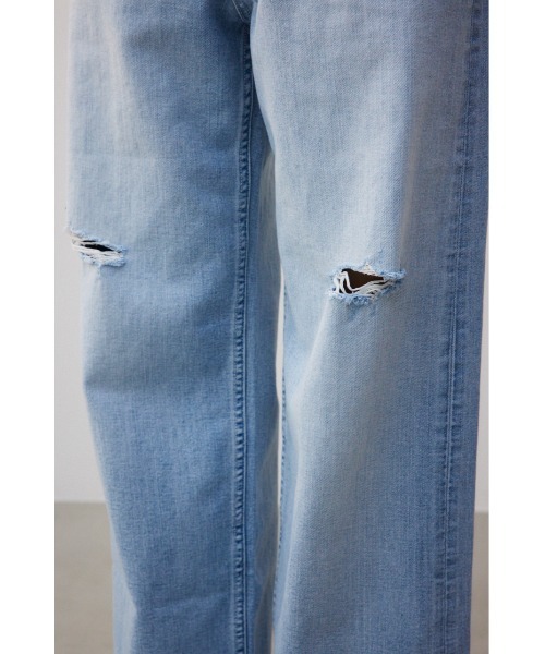AZUL by moussy(アズールバイマウジー)の「AZUL DENIM ワイドクラッシュ(デニムパンツ・メンズ・ライトブルー・LARGE/MEDIUM)」の3枚目の写真
