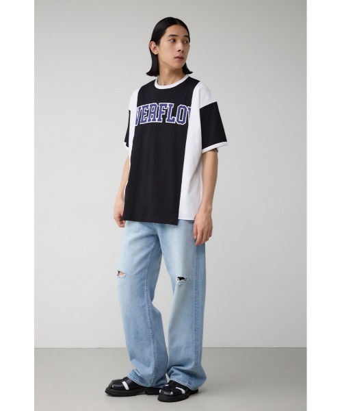 AZUL by moussy(アズールバイマウジー)の「AZUL DENIM ワイドクラッシュ(デニムパンツ・メンズ・ライトブルー・LARGE/MEDIUM)」の14枚目の写真