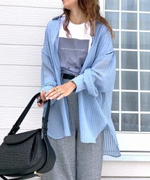 Q | シアーマルチwayシャツ(シャツ/ブラウス)