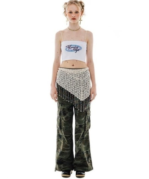 runningHIGH(ランニングハイ)の「【runningHIGH】RIPSTOP BANDING CARGO PANTS -CAMO-(カーゴパンツ・レディース・ブラック/グリーン系カモフラージュ/グレー系カモフラージュ・M/S)」の18枚目の写真