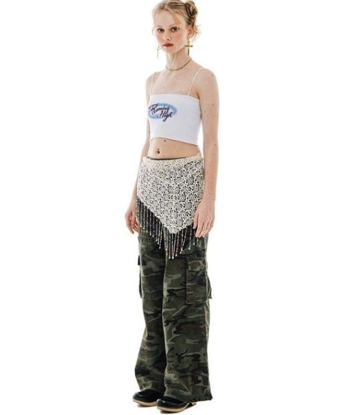 runningHIGH(ランニングハイ)の「【runningHIGH】RIPSTOP BANDING CARGO PANTS -CAMO-(カーゴパンツ・レディース・ブラック/グリーン系カモフラージュ/グレー系カモフラージュ・M/S)」の9枚目の写真